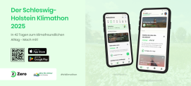 Klimathon Banner mit QR Code